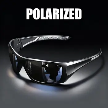 Polarized Sports Sunglasses UV400 Anti-Glare Full Frame Outdoor Cycling Fishing Glasses with Sturdy Construction