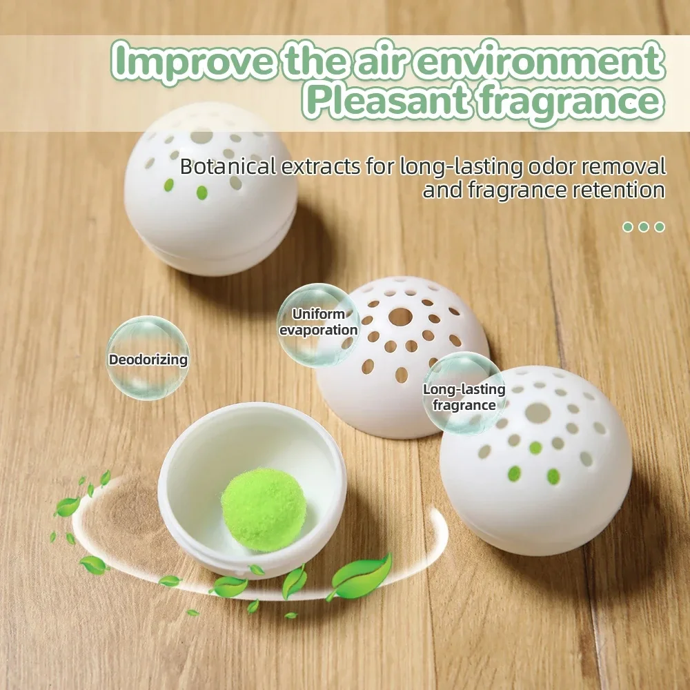 Shoe Deodorizer 12-24PCS Shoe Deodorizer Freshener Balls For Shoes Multifunction Home Scent Fresheners Footwear Shoe Closet Toilet Deodorization