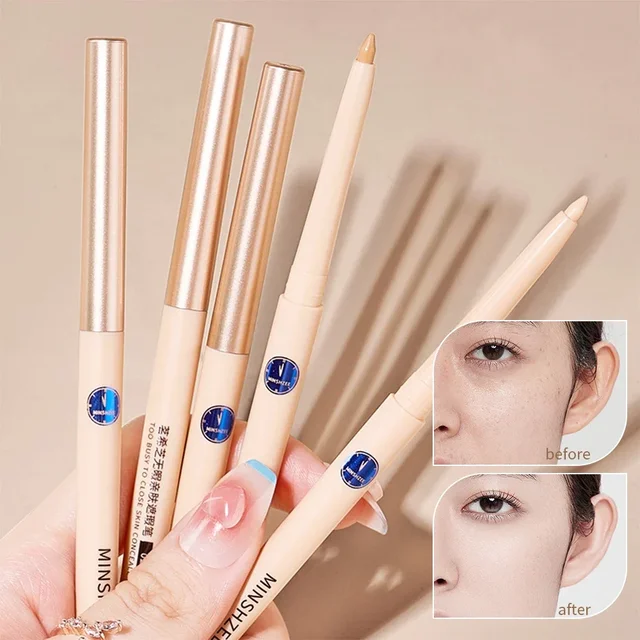 Full Cover Concealer Cover Stick Pencil Conceal Spot Blemish Cream Foundation Waterproof Eyebrow Contouring Makeup Tool Cosmetic 2