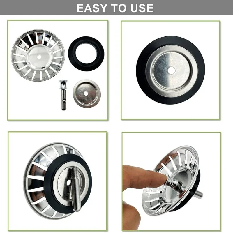 Kitchen Sink Filter Stainless Steel Mesh Strainer Drain Hole Trap Waste Screen Water Shutoff Cover for Bathroom Accessories 1PCS sink filter,kitchen sink filter,sink strainer,kitchen sink strainer,kitchen sink