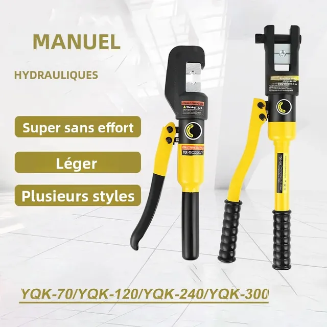 Outil hydraulique manuel antivol, pince à sertir rapide manuelle, pince à sertir les extrémités de câbles en cuivre et aluminium, outil de sertissage de câbles portable 1