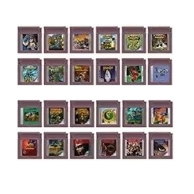 16 Bit Video Game Console Cartridge GBC Game Card Adventure Island Resident Evil Harvest Moon Perfect Dark Mega Man For GB/SP 1
