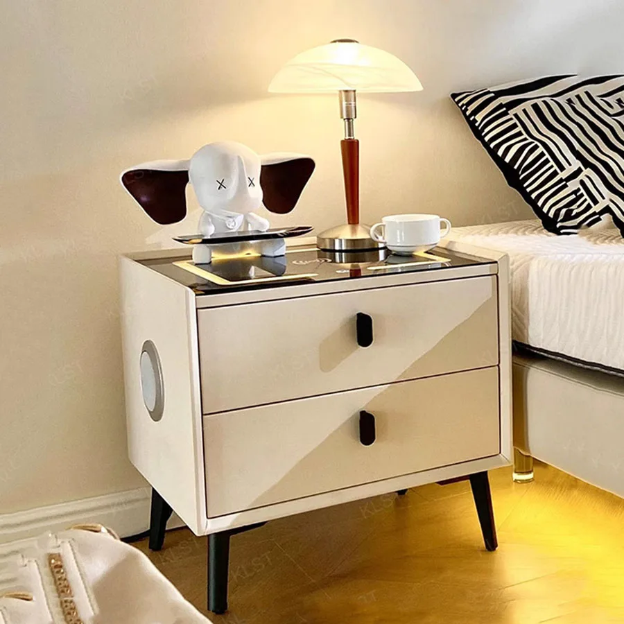 

Роскошные тумбочки для спальни с выдвижными ящиками узкие умные тумбочки современный Органайзер нордический минималистический Декор Mobilya боковой стол