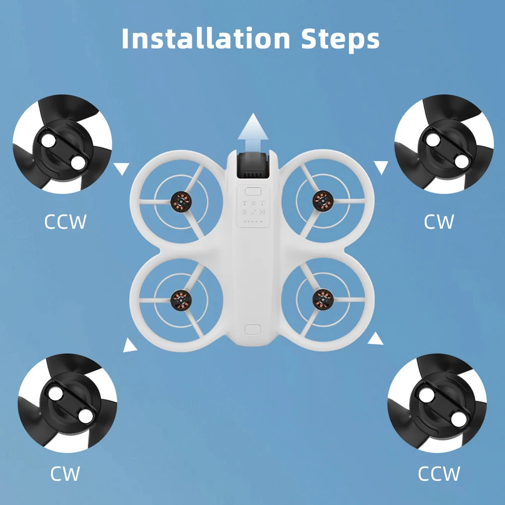 Hélices et Moteurs pour Drone - Lot de 4 Pièces de Rechange