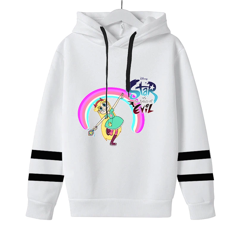 

Star vs. the Forces of Evil Boys Girls Fashion Streetwear Tops Hoodies Men Women Harajuku Loose Hooded Pullover Sweatshirt