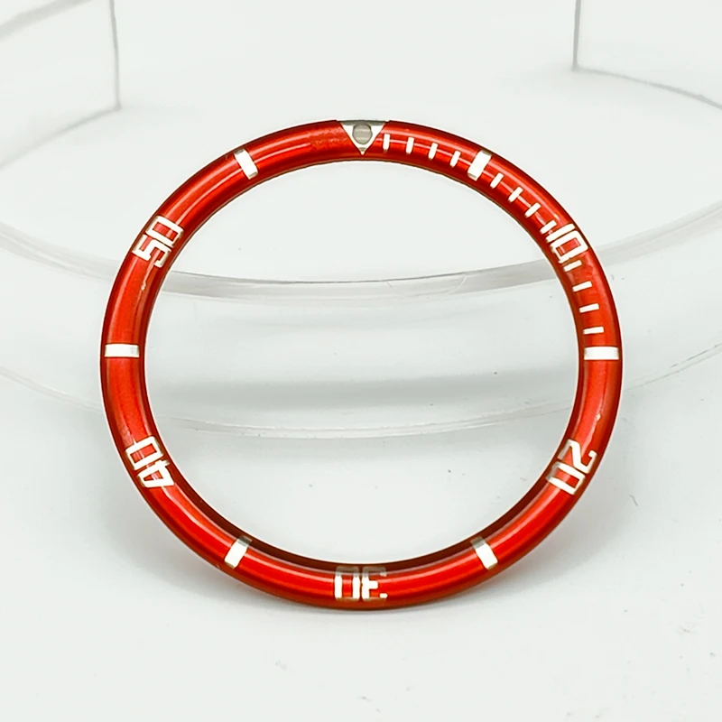 Premium 38mm Diver Watch Bezel Insert - Aluminum Resin Bezel Ring Spare Part
