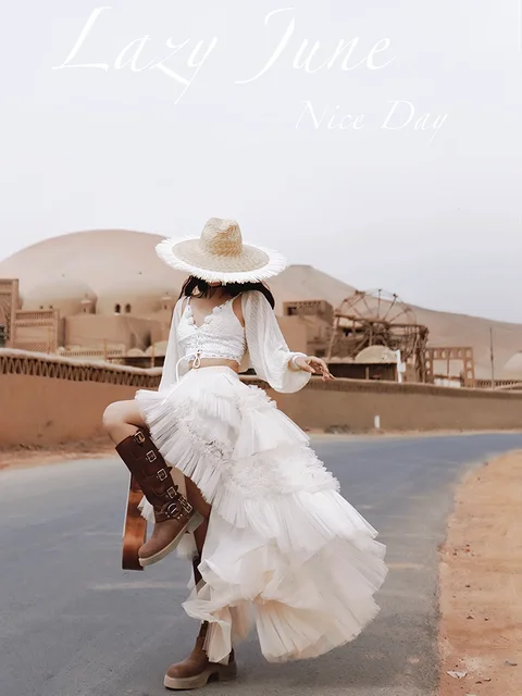 Vista deslumbrante: Saia Longa de Malha Plissada TIYIHAILEY para Mulheres 2 Saia Longa de Malha Plissada TIYIHAILEY