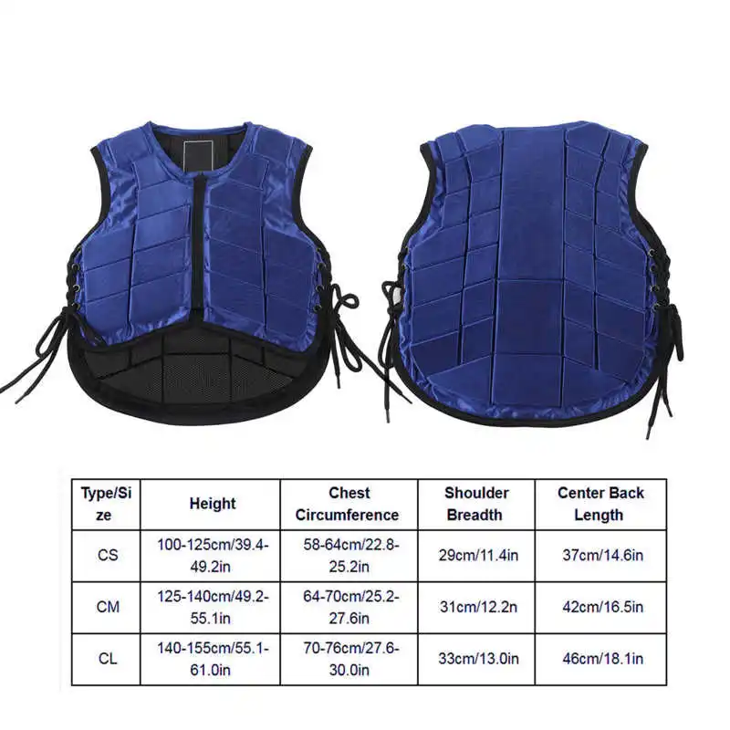 Children Equestrian Vest Kids Safety Horse Riding Vest Equestrian Protective Gear Shock Absorption Waistcoat 4