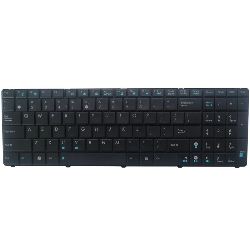 New US keyboard For ASUS K50 K61 K50AB X5DI K70 X5IC X5DC X66IC K50IN K70IN English Black