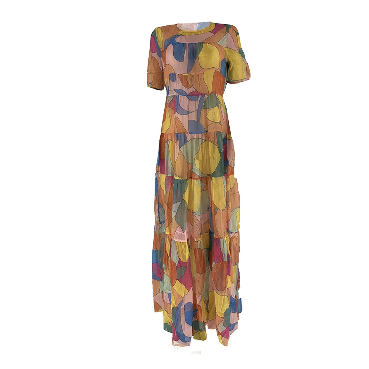 Wmstar Dresses for Women Sexy Printed  Elegant Maxi Loose Dress Club Outfits New In Summer 2023 Wholesale Dropshipping S-2XL