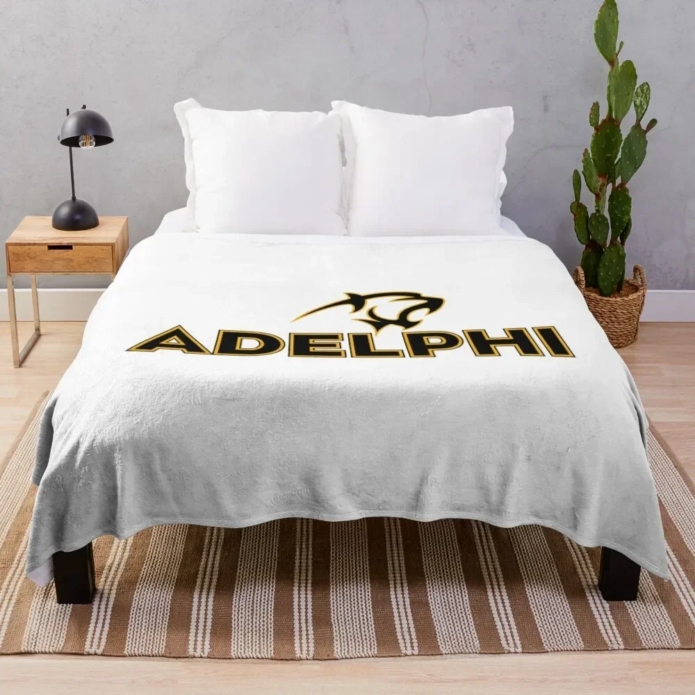 

Adelphi Panthers, Adelphi University logo Throw Blanket Sofa Throw cosplay anime Blankets