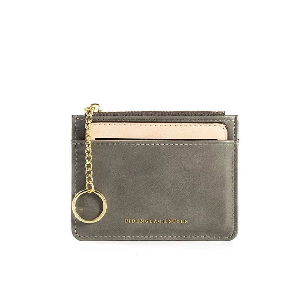 Removable Dual-Purpose Wallet Card Bag, Multifunctional Minimalist Wallet Keychain for Women Men