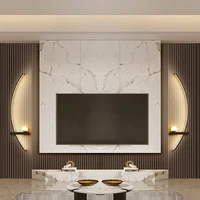 สมาร์ทโคมไฟติดผนัง LED 55/105 ซม.รีโมทคอนโทรลซ้ายขวาแสงข้างเตียงผนัง Sconces ห้องนอนห้องนั่งเล่นบ้านไฟ LED Luster 4