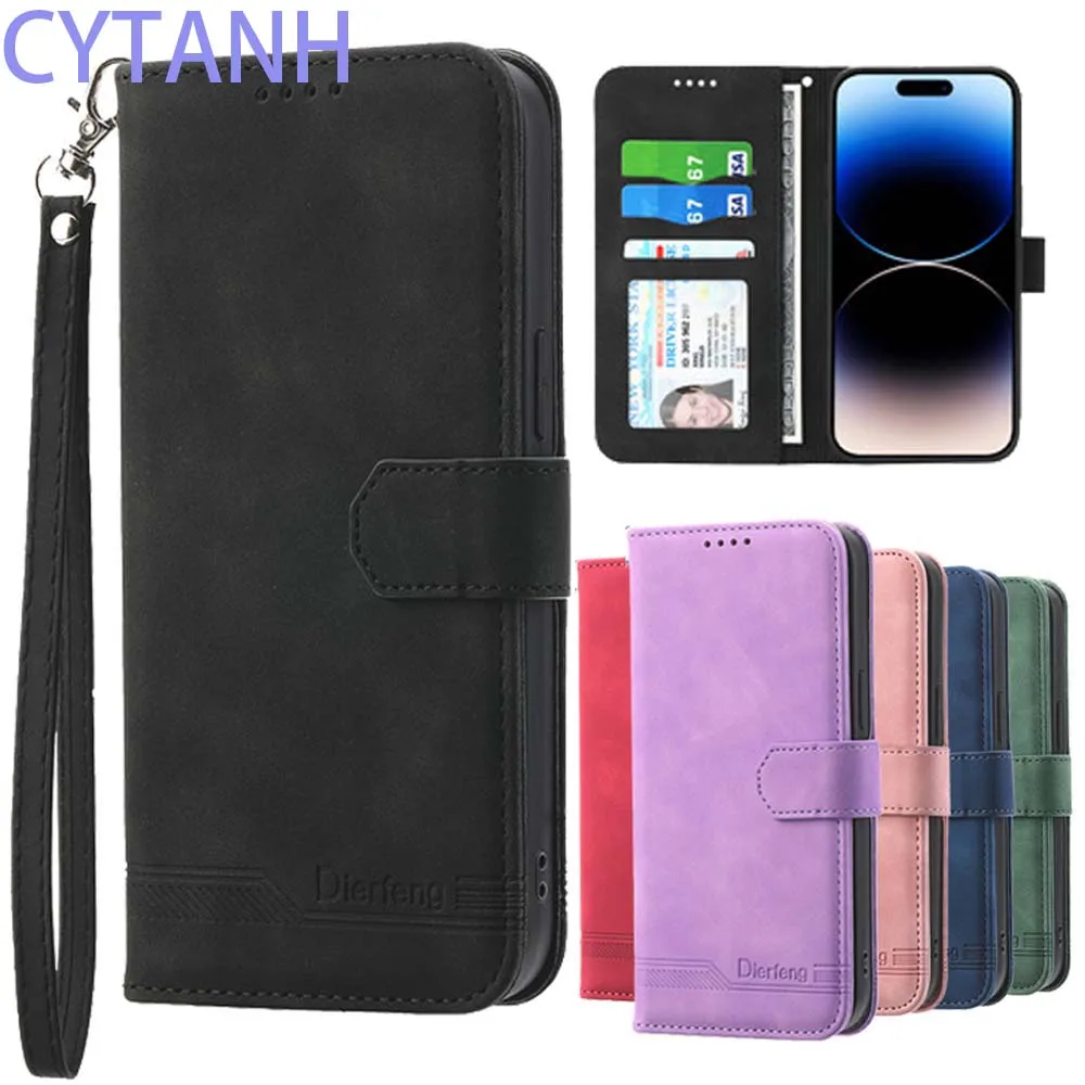 TingYR Cover Flip Per Motorola Moto G82 – Custodia Portafoglio Con Slot Carte E Funzione Stand – Colore Porpora - 3