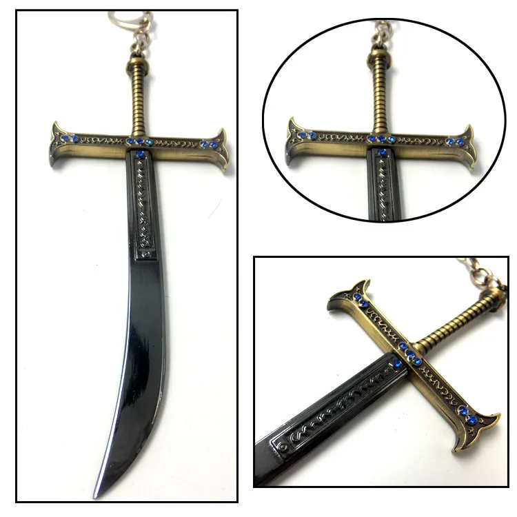 24cm Night Dracule Mihawk OP One Metal Blade Black Sword Piece Weapon Model  Anime Peripherals Toy for Boy Kid 1/6 Doll Equipment - AliExpress