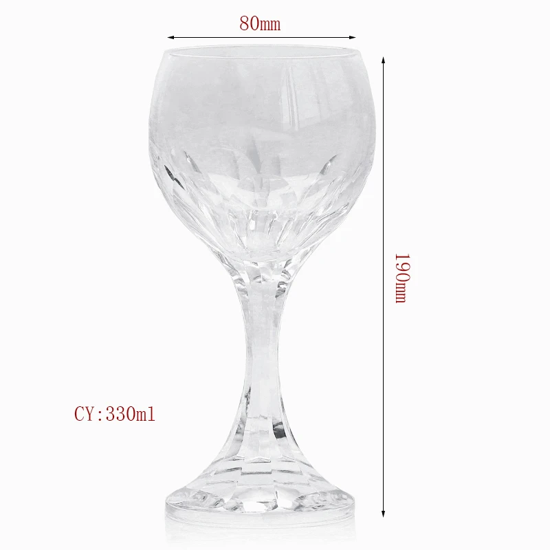 Edo Kiriko Italian BACCARAT Design Glasses Wine Champagne Glass Venetian Style Transparent Glass for Dinner Parties Wedding