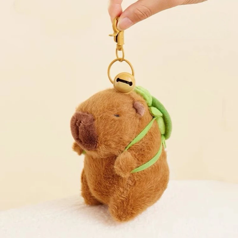 Capybara Plush Keychain Cute Bag Pendant Creatuve Fluffty Animals Keyring Kawaii Stuffed Doll Keychains Birthday Gift 2023 Trend cat 770 off highway truck keyring keychains diecast masters 85985