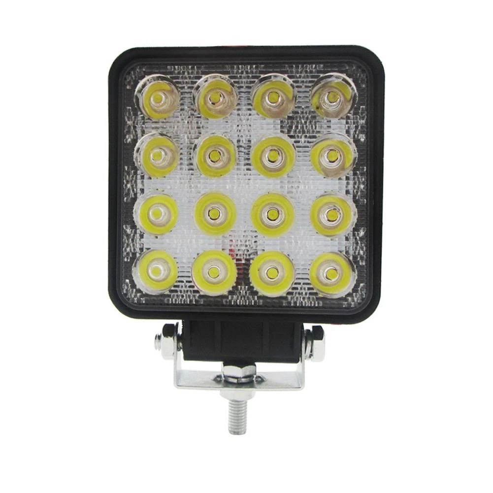 48W 6000k LED Spot Beam Square Work Lights Lamp Tractor SUV Truck 4WD 12V 24V