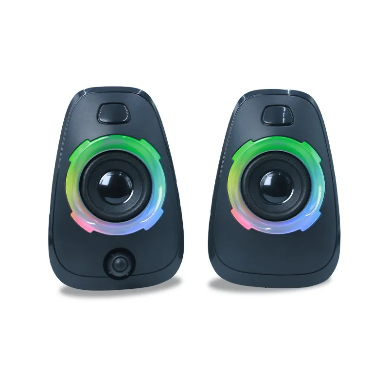 Rgb 스피커 다채로운 홈 데스크탑 컴퓨터 스피커 사무실 작은 스피커 Usb 블루투스 조명 스피커 다채로운 호흡 빛