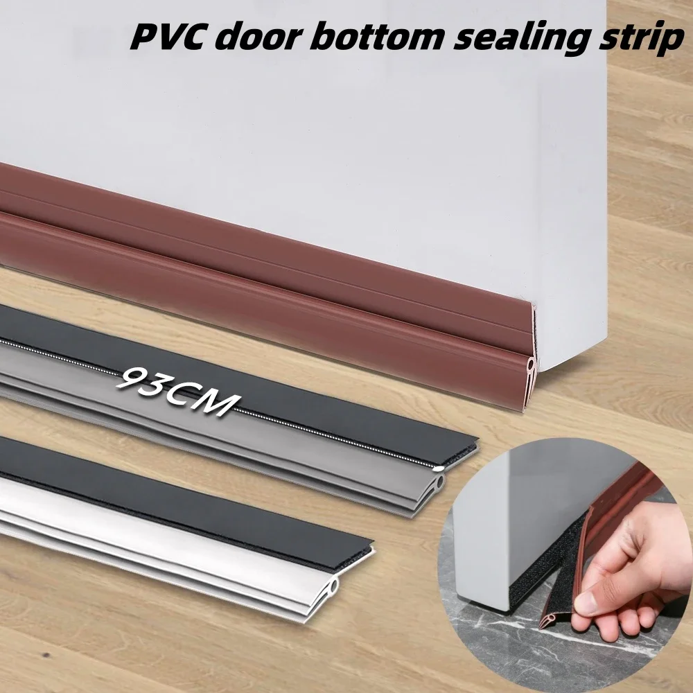 

New Removable Under Door Draft Stopper Weather Stripping Anti-cold Soundproof Gap Blocker One Side Door Bottom Sealing Strip