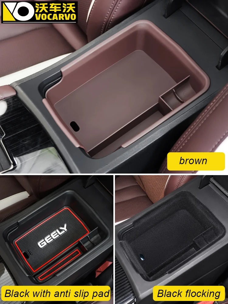 

LINNUNU Fit for GEELY Monjaro 2022 2023 Central Armrest Storage Box Center Console Organizer Containers for Xingyue L 2024