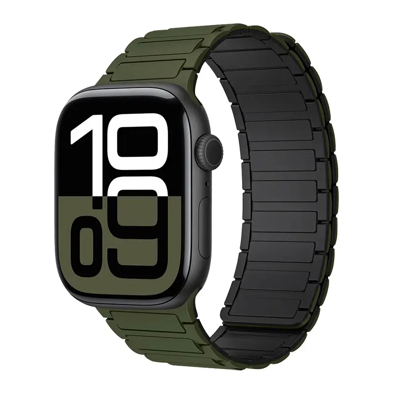 Magnetic Silicone Band for Apple Watch Ultra 3 2 49mm 46mm 42mm 45mm 44mm 40 41mm Strap IWatch Series 11 10 9 8 7 6 SE Bracelet - Image 17