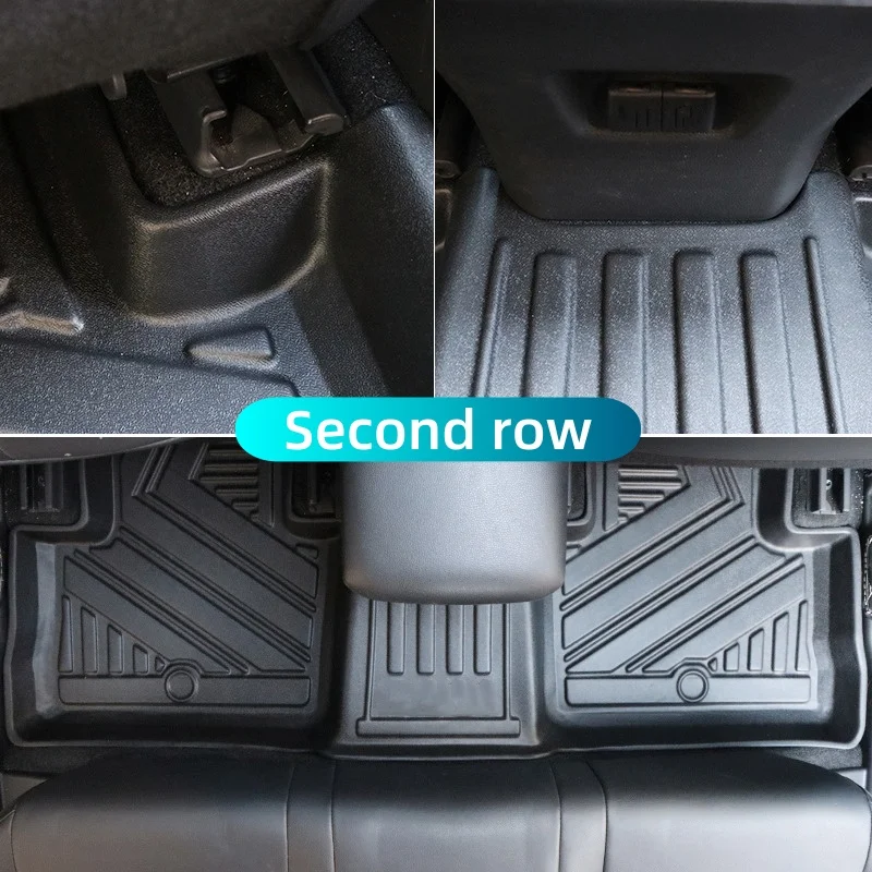 SSESS Tappetini Auto In TPE Per Toyota RAV4 2024 (Non Ibrido) - Set 4 Pezzi (Anteriori E Posteriore) - Antiscivolo, Impermeabili, Facili Da Pulire, Nero - 3