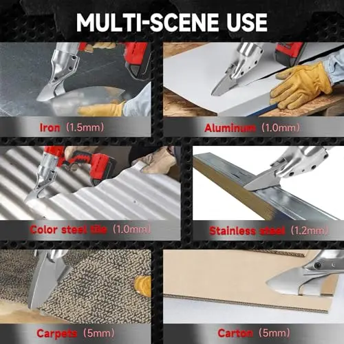 For Milwaukee M18 Battery 400W Cordless Metal Shear Brushless Electric Iron Scis