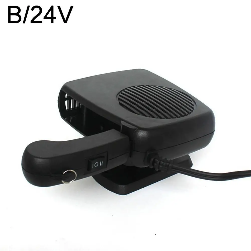 200W 12V/24V Portable Fan 2 IN Coog 1 Heater Electric Auto Car Windshield Anti-Fog Heating Defrost_voghion.com
