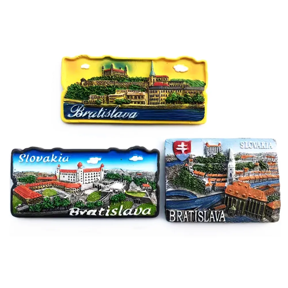 Europe 3D Slovakia Flavour Fridge Magnet Tourist Souvenirs Refrigerator Magnetic Stickers Travel collection Gift magnetic fridge magnets magnetic sticker magnetic fridge stickers refrigerator decor