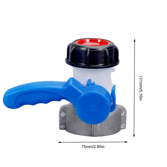 Ibc Tote Tartálytartály -Adapter Szelep Dn50 75 Mm -Es Csőcsatlakozó Csap 1000L Víztartály -Totet Tartály Pillangó Kapcsoló Kerti Szerszám - Image 4