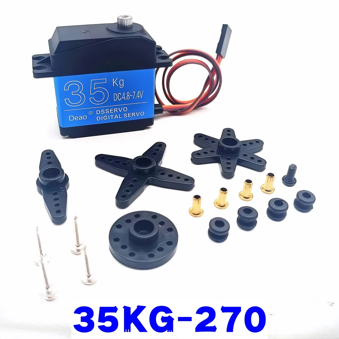Servo RC étanche 30kg 35kg 180° 270° Engrenage métal 25T