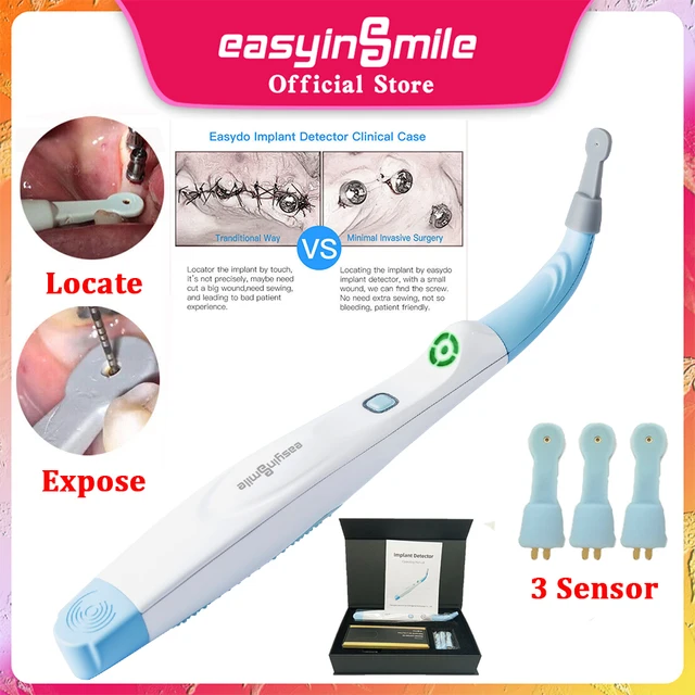EASYINSMILE Dental Implant Locator Cross-Scanning Spot Screwdriver 270° Rotatable Sensor Localization Detector Tool