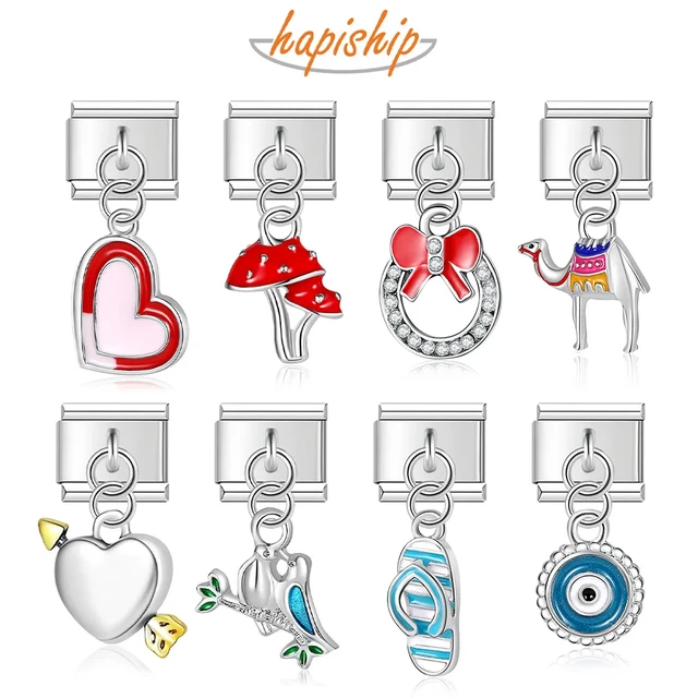 Italian Charm Bracelets Charms  Stainless Steel Jewelry Making - Flower  Charm Fit - Aliexpress