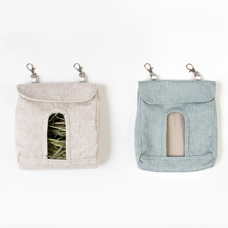 Pet Hay Feeder Hanging Pouch For Rabbit Guinea Pig