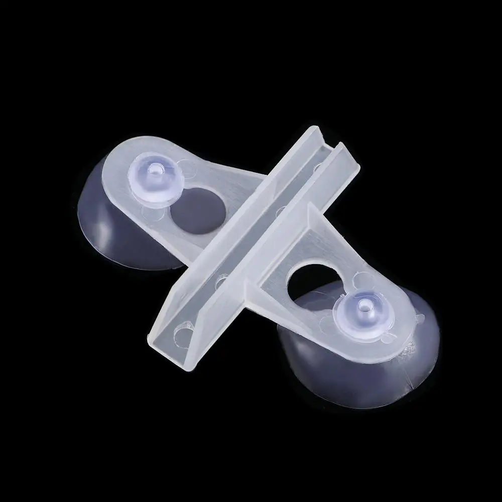 White Divider Sheet Aquarium Glass Clamp Fish Tank Isolation Clip Suction Cup Partition
