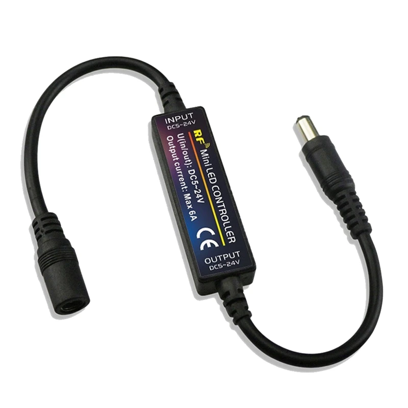 LED 조광기 DC5V-24V 밝기 조절 커넥터 스위치, 2X RF 리모컨, LED 스트립 조명용 14 키 조광기