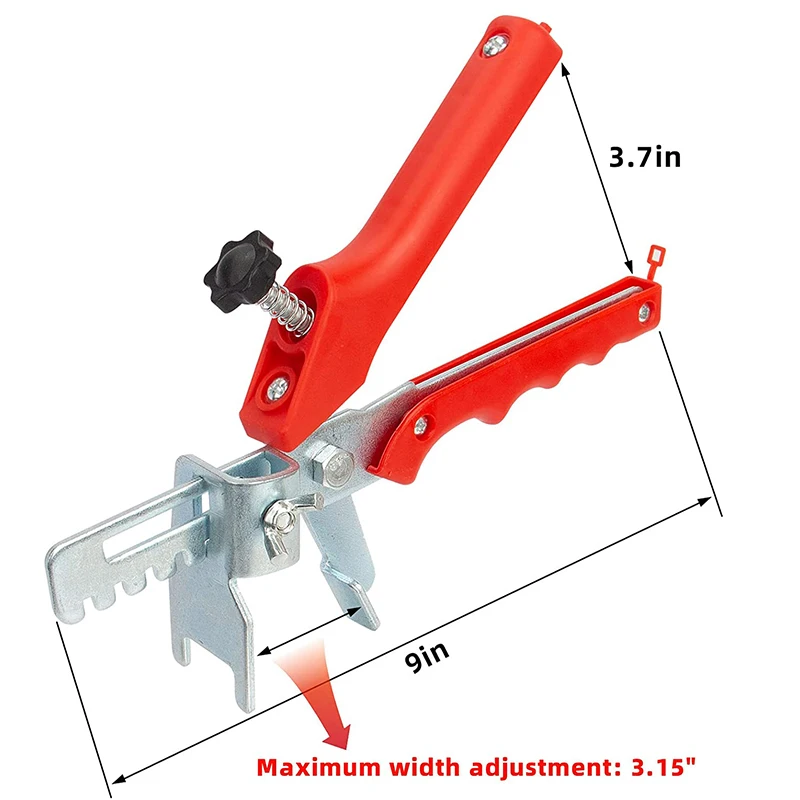 1/4 Inch Tile Leveling Spacers - 100pc Red Paver Installation Tools For Floor & Brick Work
