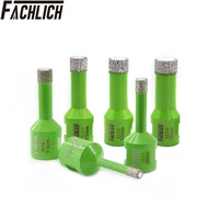 FACHLICH 1pc forets Dia6-16mm scie cloche céramique porcelaine carrelage granit marbre pierre M14 fil foret à sec meuleuse d'angle 1