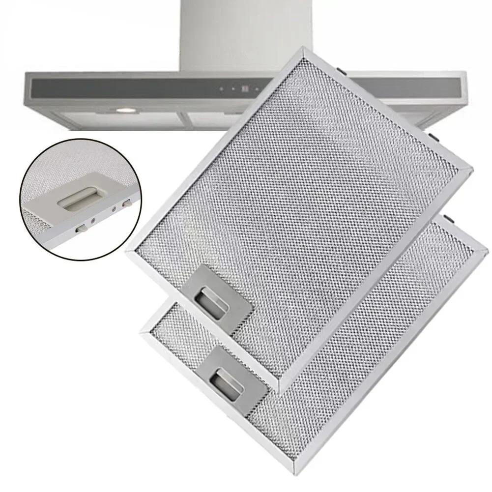 Kitchen Exhaust Grease Filter For Range Hoods Metal 370 X 270 Mm Regular Replacement