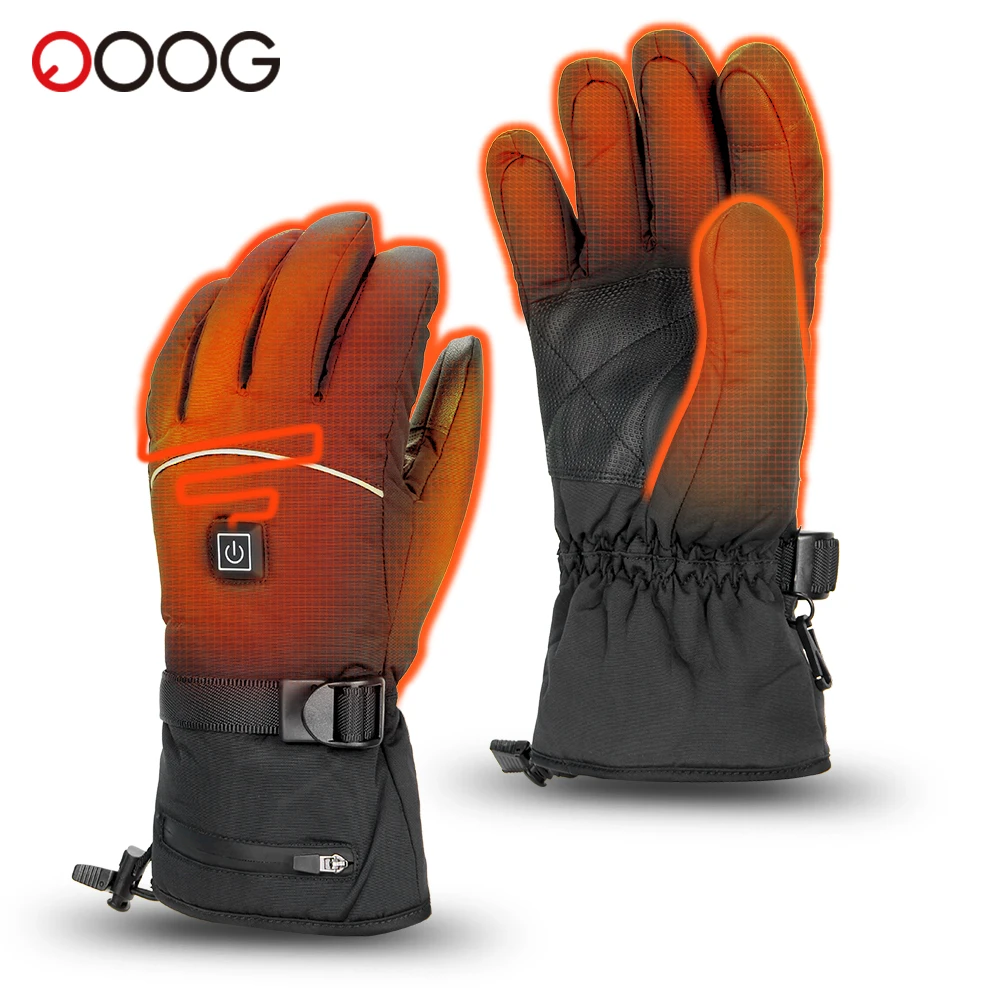 Motorcycle Heated Gloves Winter Warm Lithium Battery Heated Gloves Touch Screen Waterproof