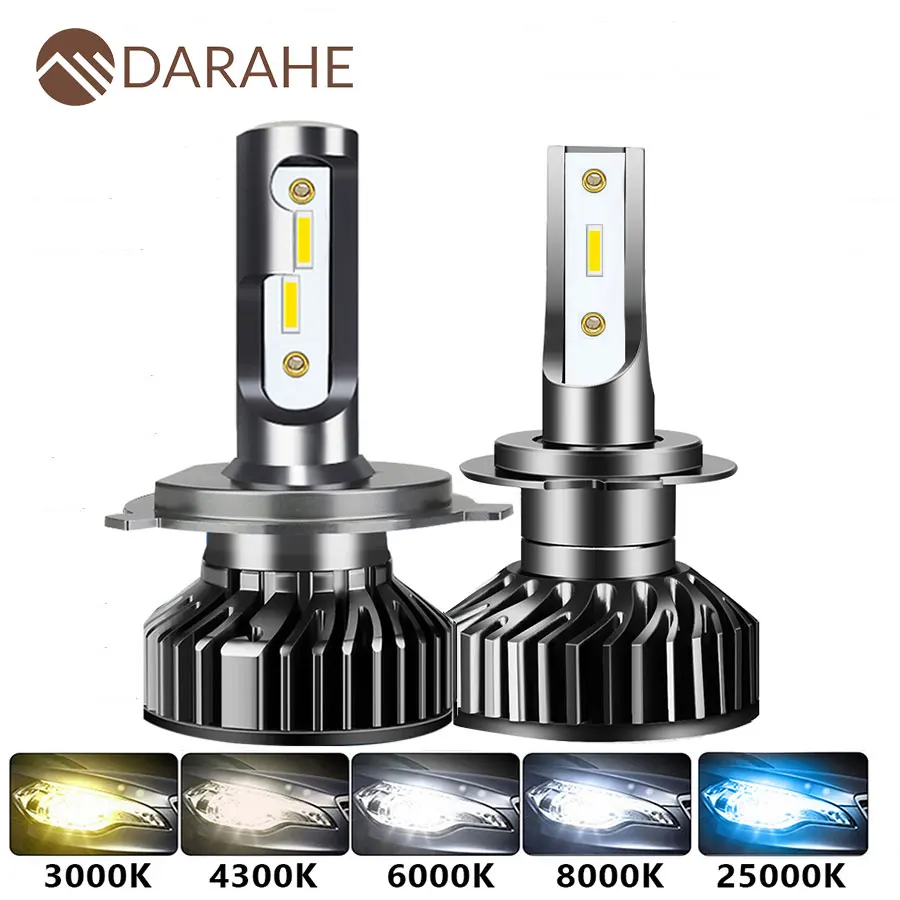 

Автомобильные фары DARAHE H7 H4 светодиодный 18000LM 110W CSP H1 H3 H8 H11 9005 HB3 9006 HB4 6000K Автомобильные фары светодиодные фары для автомобиля