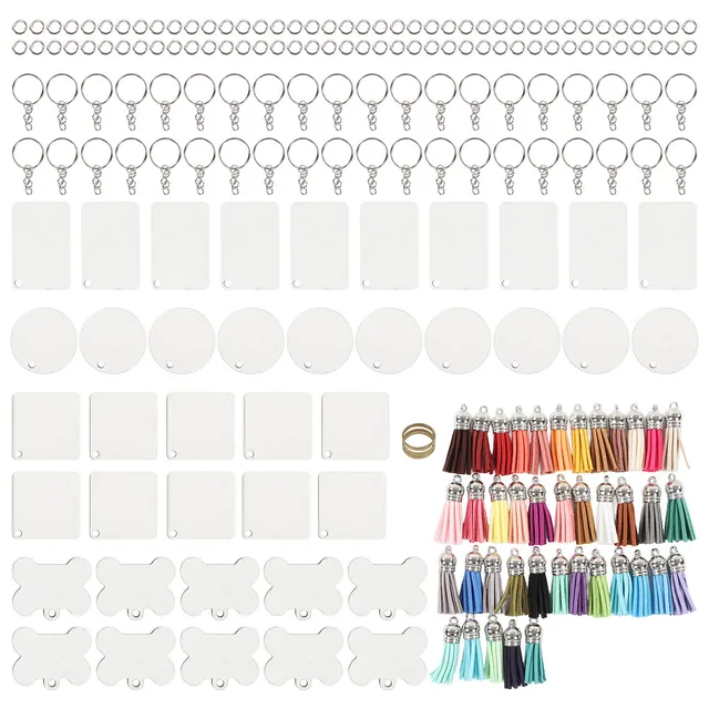 Szublimációs Kulcstartó Üres Dupla Oldalú Nyomtatási Hőátadási Barkácsoláshoz