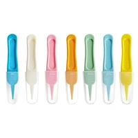 J15U Baby Nasal Tweezer Baby Nose Cleaning Tweezer Round for Head Baby Nose Booger Picker Ear Cleaner Clip Tool Ear Wax Remover