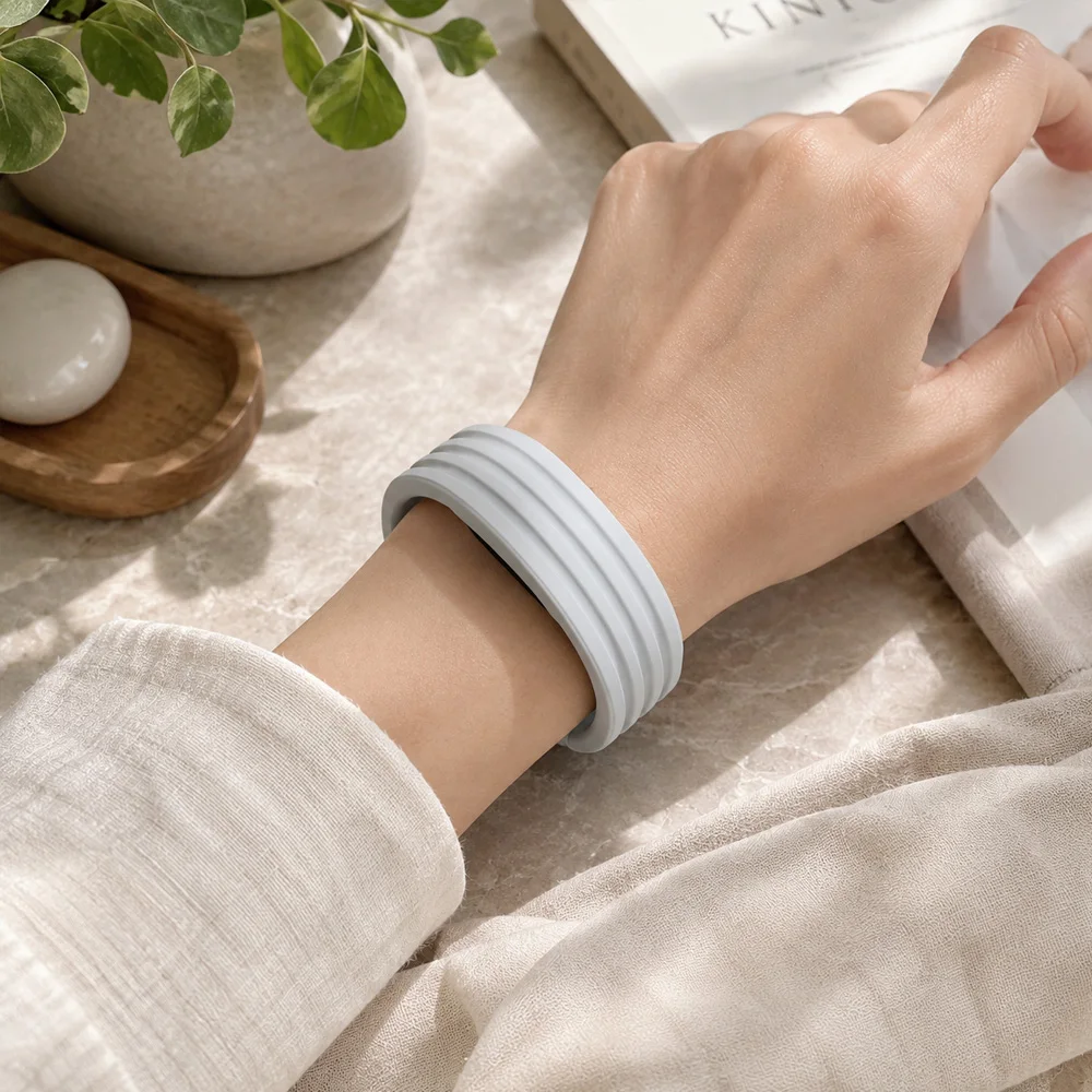 Silicone Strap: Soft, Waterproof, Lightweight, and Breathable Sport Wristband