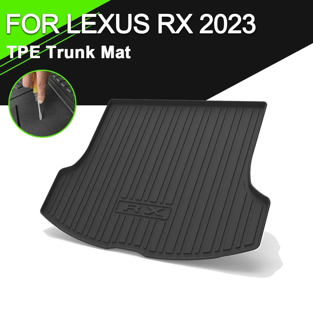 

For LEXUS RX 2023 Car Rear Trunk Cover Mat TPE Waterproof Non-Slip Rubber Cargo Liner Accessories