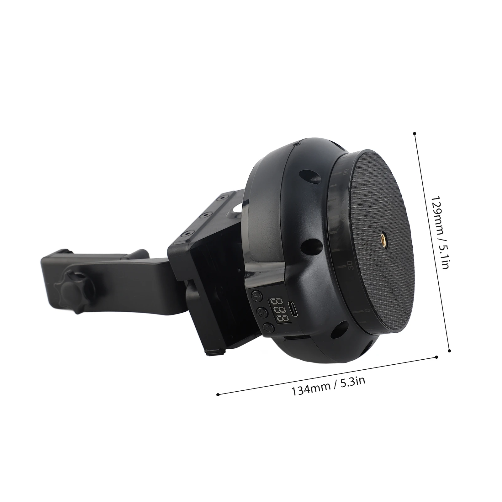 Motorized Pan Tilt Head 360&deg; Rotation 100M Wireless Remote Control 9 Levels Adjustable Panoramic Tripod Head for Photography