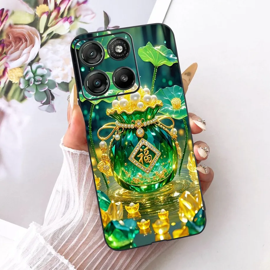 Floral Soft Silicone Bumper Case for Motorola Moto G Series