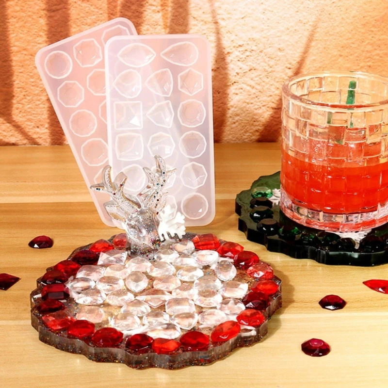 D0LC – Moule à Perles En Silicone, Collier, Bracelet, Résine, Pendentif, Goutte, Outil Artisanal, Rond, Carré, Ovale, En époxy, Outil De Bricolage