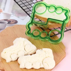 Fun Sandwich Cutter & Sealer Set for Kids - Cartoon Shapes for Bento Lunch Boxes (Locomotive)